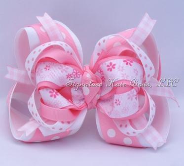 Super Tickle Me Pink Bow