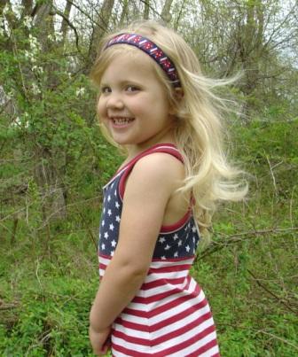 woven headband on model