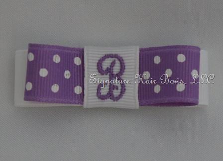 Monogrammed Purple Tuxedo Grippy