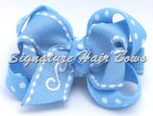 Blue Monogrammed Baby Grippy