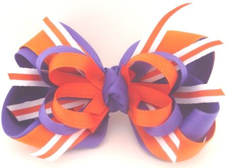 college team hair bow