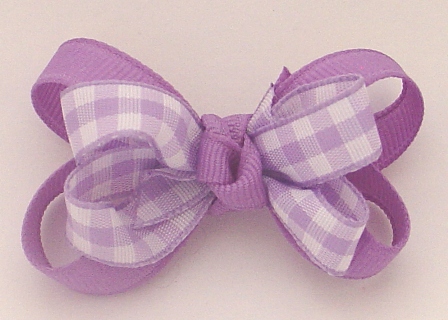 Dark Orchid Gingham Layered Grippy