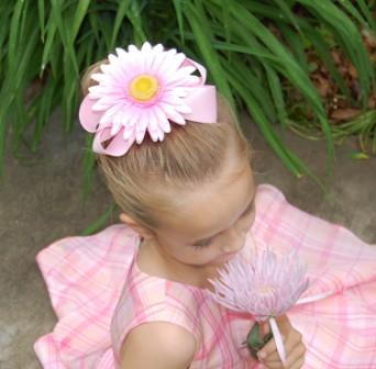 flower hair bow