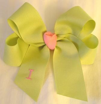 Monogrammed Signature Bow with Tails