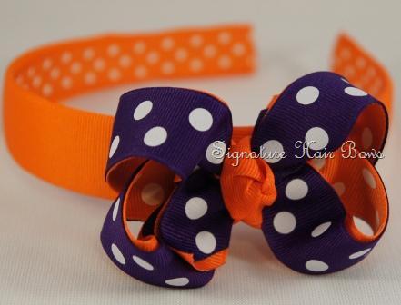 Clemson Double Dots Headband