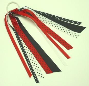 Ladybug Ponytail Streamers