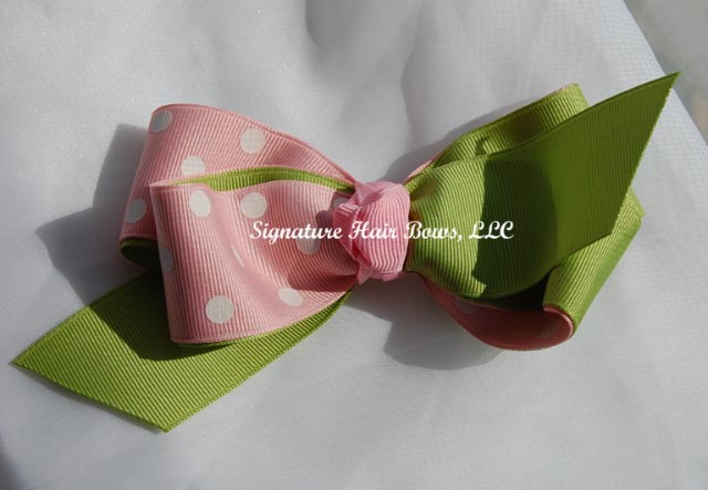Pink Lemonade Layered Bow