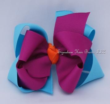 Mermaid Collection Double Layer Girls Bow