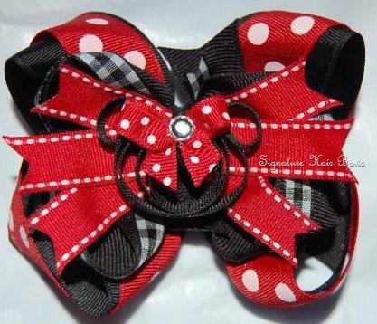 Miss Mouse Layered Bow