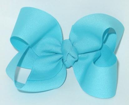 turquoise hair bow