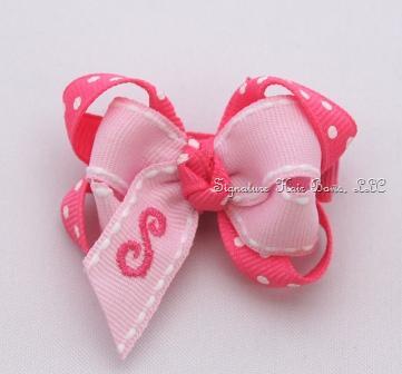 Monogrammed  Hair Bows