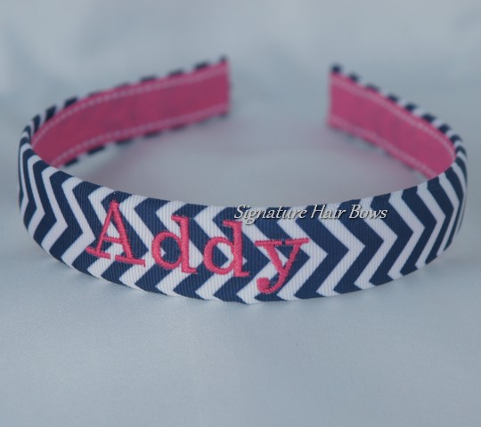 monogrammed headbands