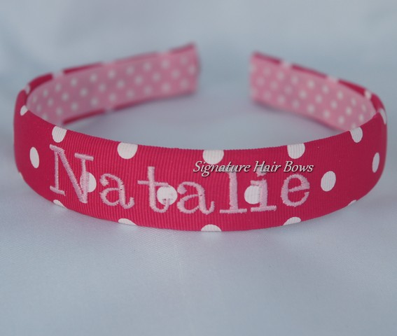 personalized name headband