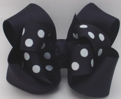 Navy Layered Bow