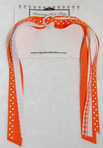 Orange Ponytail Streamers