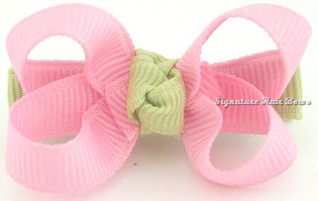 Pink Lemonade Baby Grippy Bow