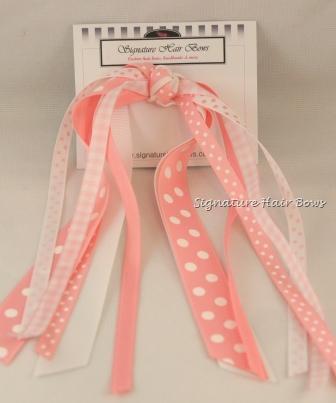 Pretty in Pink Ponytail Streamers
