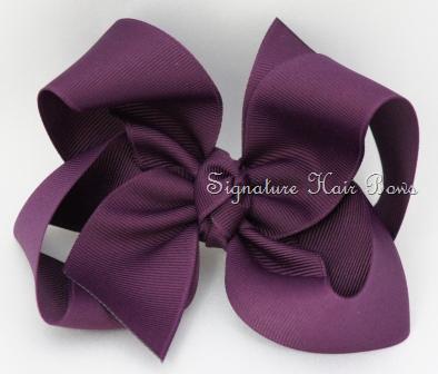 plumberry hair bow