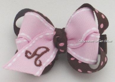 Preppy Princess Monogrammed Baby Grippy