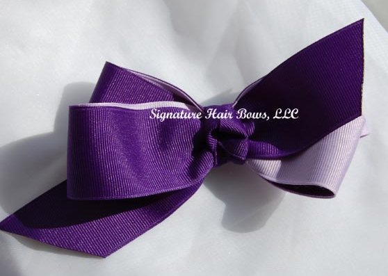 Purple Princess Layered Bow
