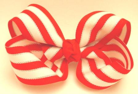 Signature Peppermint Stripes Bow