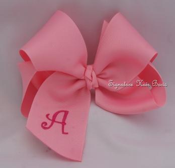 pink hair bow