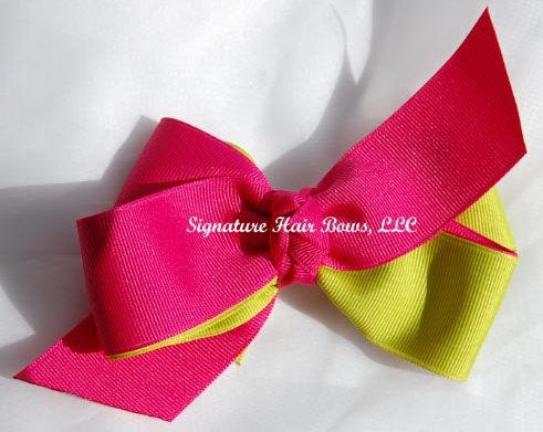 Limeade Layered Bow