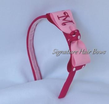 dainty headband with modern tuxedo bow