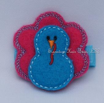 Fun Turkey Felt Clip