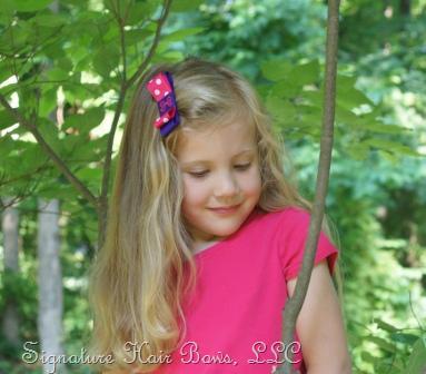 Monogrammed Hair Bows