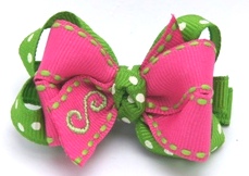 Watermelon Monogrammed Baby Grippy
