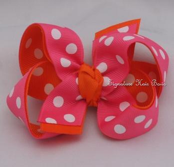 Citrus Splash Double Dots Bow