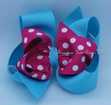 Cotton Candy Layered Bow