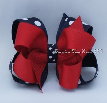 American Layered Hair Bow - Toddler
