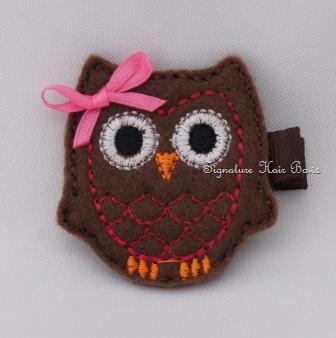 Brown Felt Owl Clippy