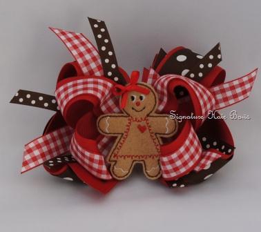 Super Gingerbread Girl Bow