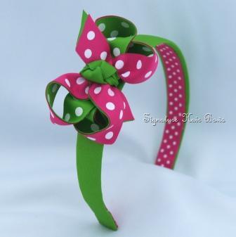 Watermelon Double Dots Signature Headband