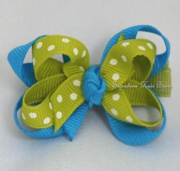 Little Mermaid Layered Baby Bow