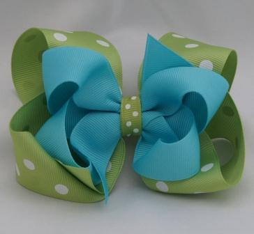 Little Mermaid Layered Hair Bow