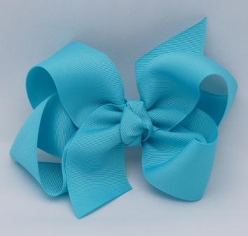 Misty Turquoise Girls Hair Bow