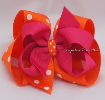 Citrus Splash Layered Bow