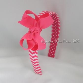 Pink Chevron Signature Headband