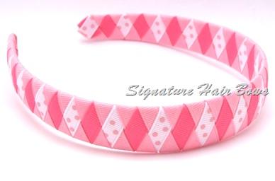 Pink Woven Headband
