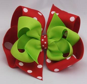 Modern Holiday Layered Hair Bow