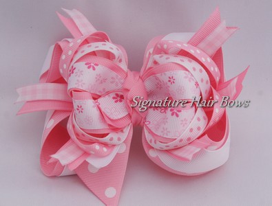 Super Tickle Me Pink Bow