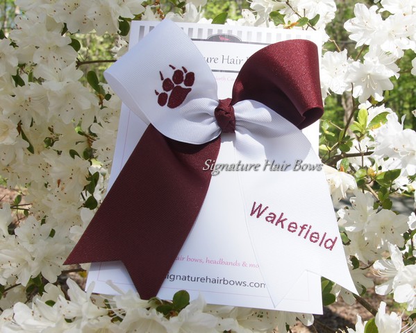 Monogrammed Cheer Bow